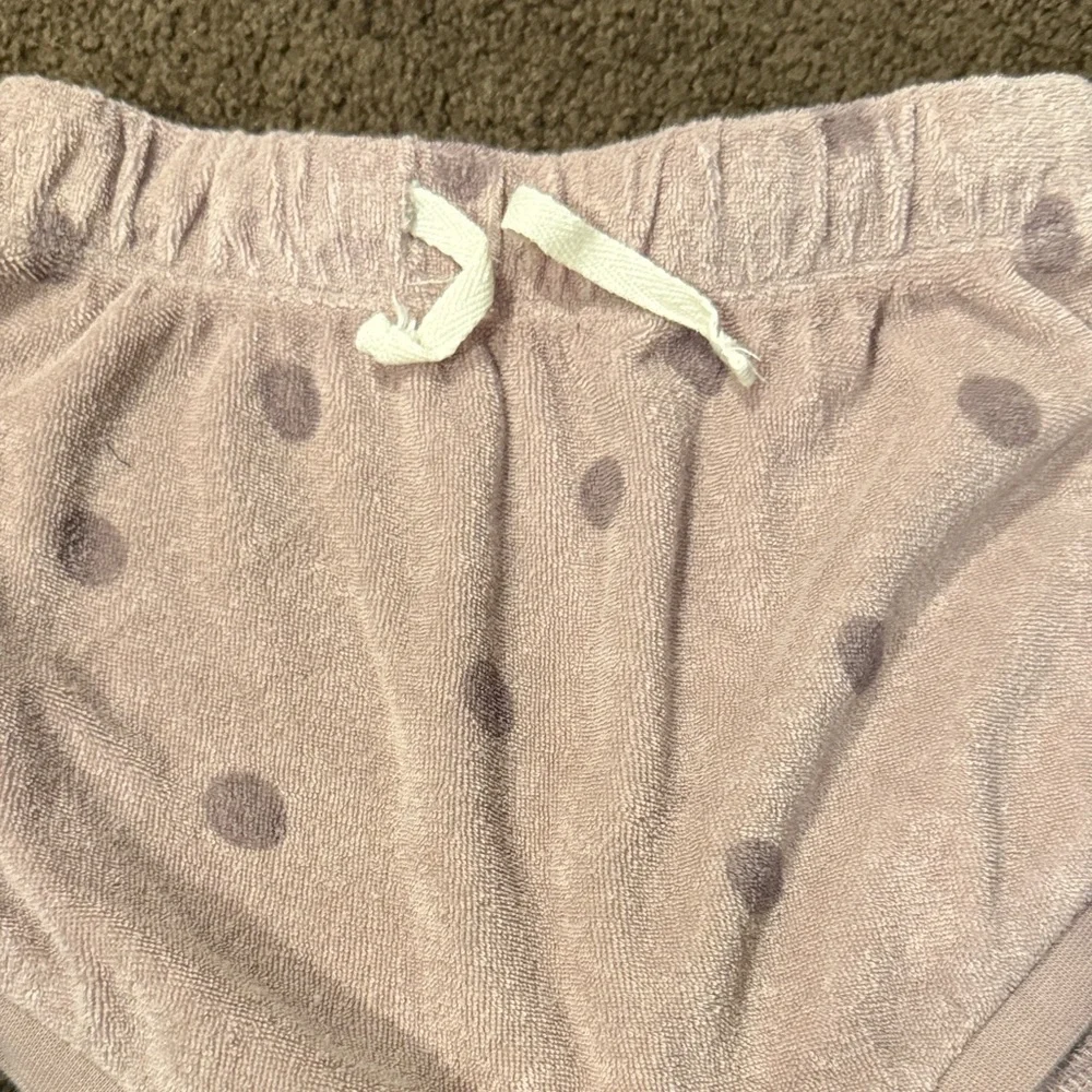 Quincy Mae Mauve Polka Dot Kids Tank Top and Shorts Set